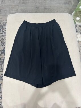 Augusta Sportswear Black Athletic Elastic-Waist Men's Shorts